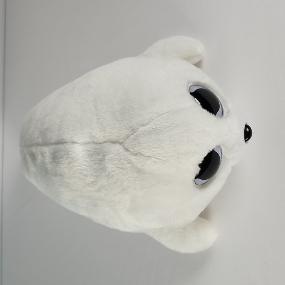 Vintage Ty Beanie Boo 'Icy' the White Seal (12 inch) Glitter Eye Version - Picture 15 of 16